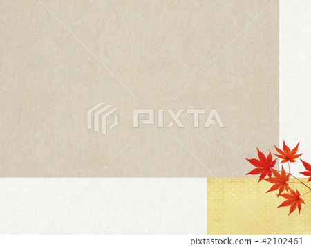 Japanese - Japanese paper - background - autumn - autumn leaves Japanese - Japanese paper - background - autumn - autumn leaves 42102461
