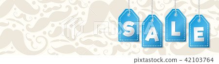 Layout of background with moustaches. Vector. Layout of background with moustaches. Vector. 42103764