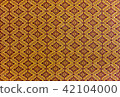 Abstract golden Thai pattern background. 42104000