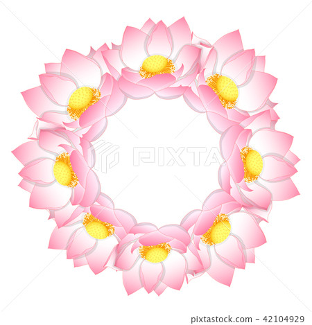 Pink Indian lotus Wreath Pink Indian lotus Wreath 42104929