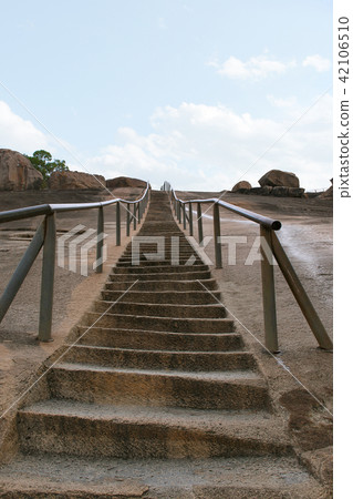 Steps to the Jain temple complex Shravanbelgola Steps to the Jain temple complex Shravanbelgola 42106510