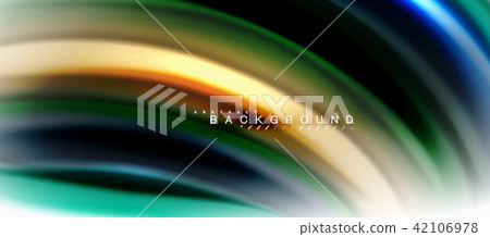 Fluid liquid mixing colors concept on light grey background, curve flow, trendy abstract layout Fluid liquid mixing colors concept on light grey background, curve flow, trendy abstract layout 42106978