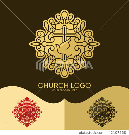 Church logo. Christian symbols. The Cross of Jesus Church logo. Christian symbols. The Cross of Jesus 42107268