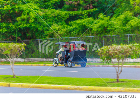 Small taxi car for tourists 42107335