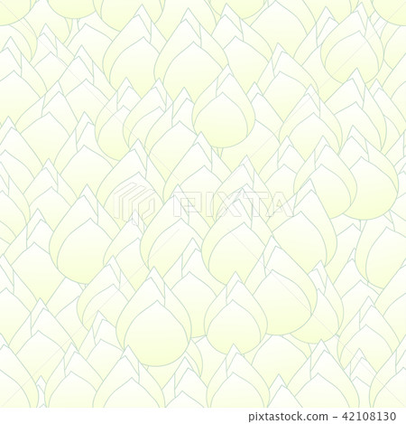 White Bud Indian lotus Seamless Background White Bud Indian lotus Seamless Background 42108130