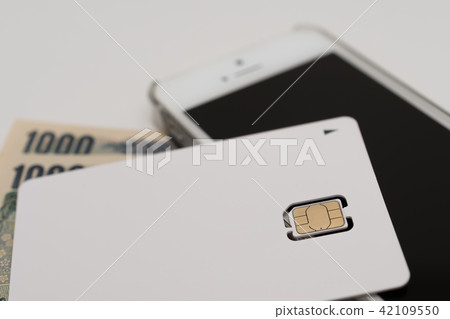 SIM card Sumaho thousand yen bill 42109550