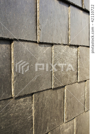Abstract Detail of Old Slate Roof Tiles 42110722