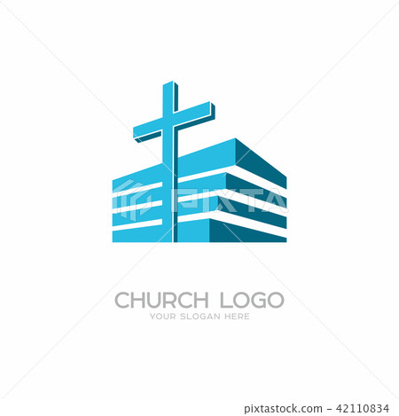 Church logo. Christian symbols. The Cross of Jesus 42110834