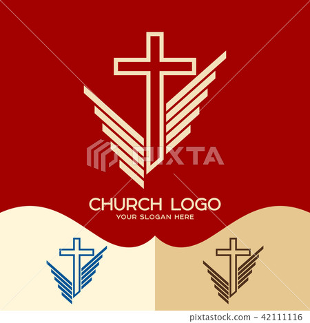 Church logo. Cristian symbols. The cross of Jesus 42111116