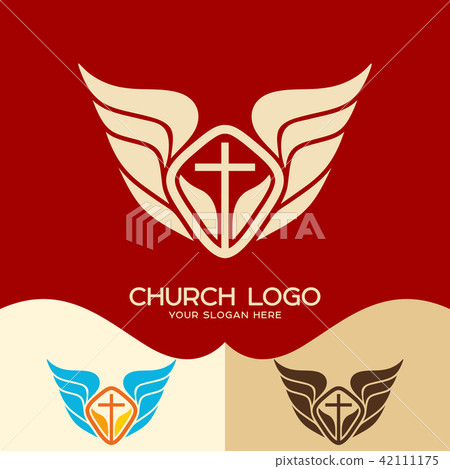 Church logo. Cristian symbols. The cross of Jesus 42111175