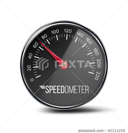 Speedometer Vector. Auto Car Panel. Realistic Speedometer. Chrome Frame. Round Black Gauge. Speed Speedometer Vector. Auto Car Panel. Realistic Speedometer. Chrome Frame. Round Black Gauge. Speed 42111259