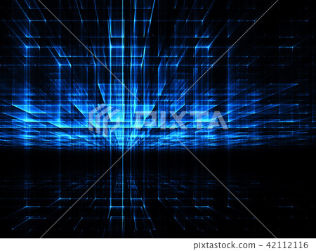 Perspective wall - abstract digitally generated image 42112116