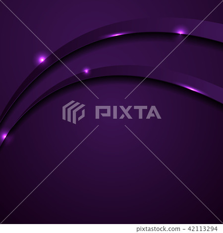 Shiny dark purple abstract wavy background - Stock Illustration ...