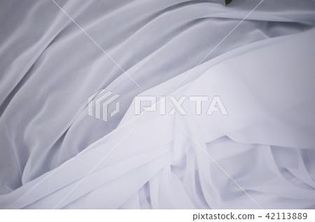 texture chiffon white draped.Easy and clean texture chiffon white draped.Easy and clean 42113889