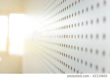 white soundproof wall, sound barrier 42114603