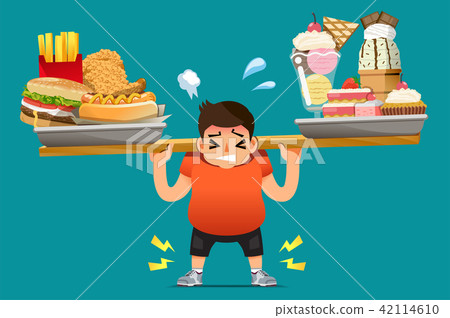Physical problems of obesity. - Stock Illustration [42114610] - PIXTA