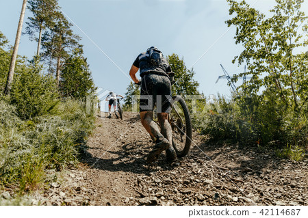 dirty back athlete cyclist in bike dirty back athlete cyclist in bike 42114687