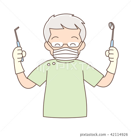 牙醫_微笑_上半身_老人 42114926