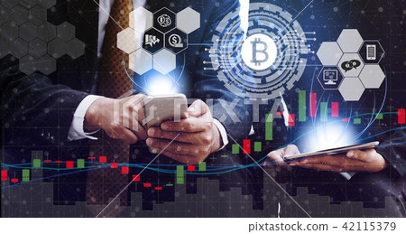 Bitcoin BTC and Cryptocurrency Trading Concept Bitcoin BTC and Cryptocurrency Trading Concept 42115379