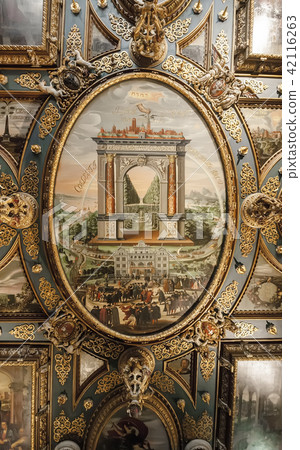 Fragment of painting the ceiling of the Great Hall Fragment of painting the ceiling of the Great Hall 42116263