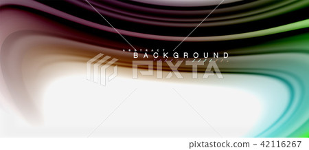 Rainbow fluid colors abstract background twisted liquid design, colorful marble or plastic wavy Rainbow fluid colors abstract background twisted liquid design, colorful marble or plastic wavy 42116267