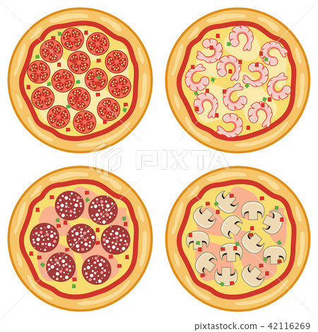 vector collection of italian pizza icons vector collection of italian pizza icons 42116269