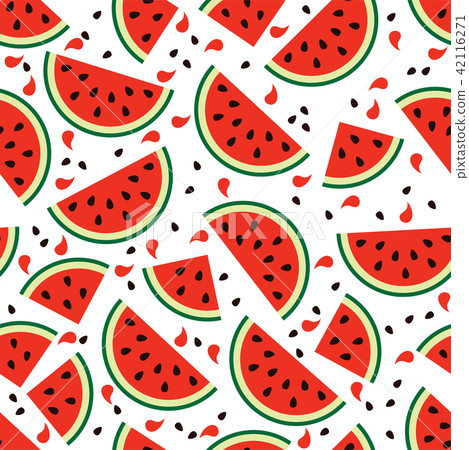vector watermelon seamless background pattern - Stock Illustration ...