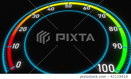 Futuristic meter or indicator. Conceptual 3D rendering 42119410