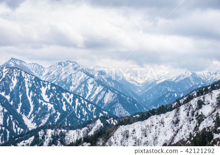 outside for landscape snow wlall from Murodo  42121292