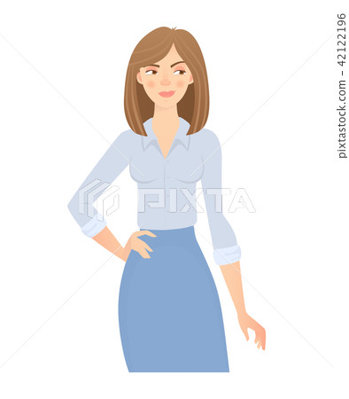 business woman isolated 42122196