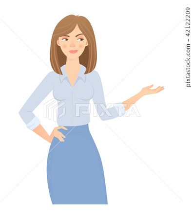business woman isolated business woman isolated 42122209