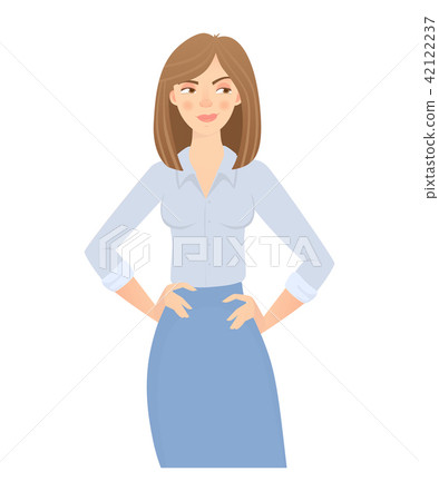 business woman isolated business woman isolated 42122237