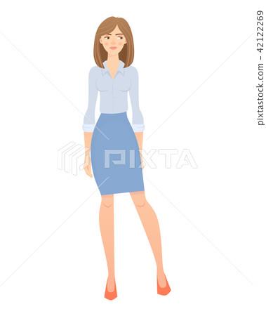 business woman isolated 42122269