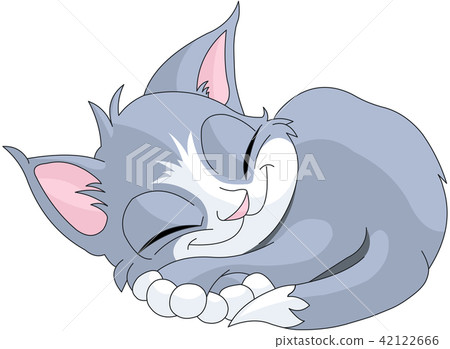 Sleeping cat 42122666
