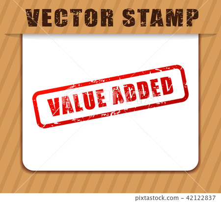 value added red words buffered - Stock Illustration [42122837] - PIXTA