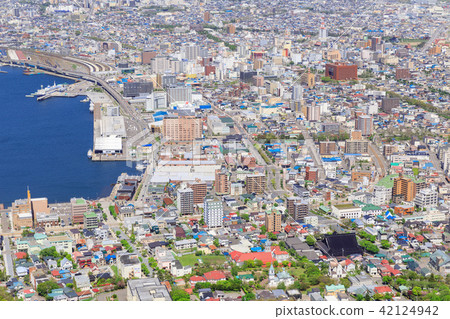 Hakodate city seen from Mt. Hakodate Hakodate city seen from Mt. Hakodate 42124942