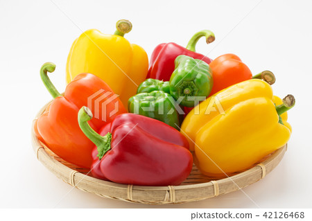 Green peppers and paprika Green peppers and paprika 42126468