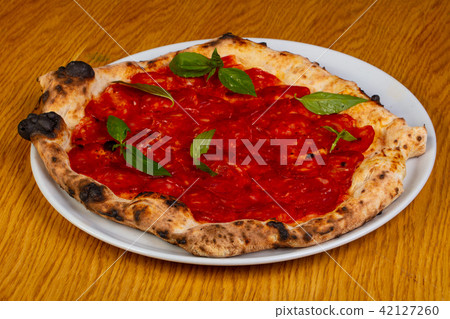 Pizza with chorizo Pizza with chorizo 42127260