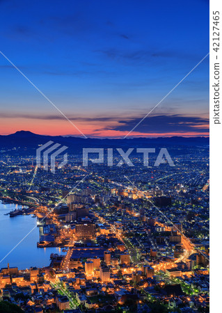 Nice view _ Hakodate Night view _ Morning glow 42127465