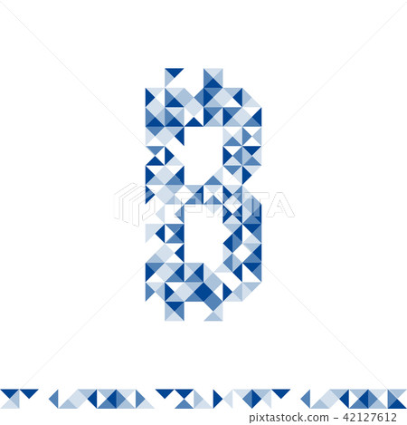 Abstract geometric pattern Currency Bitcoin symbol Abstract geometric pattern Currency Bitcoin symbol 42127612
