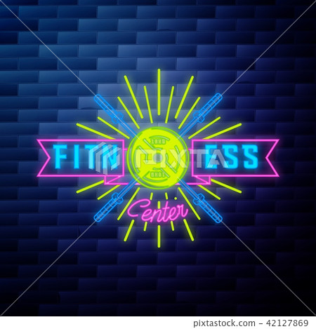 Vintage fitness, gym emblem Vintage fitness, gym emblem 42127869