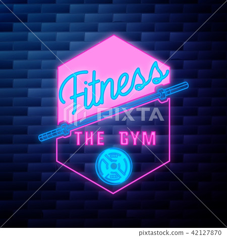 Vintage fitness, gym emblem Vintage fitness, gym emblem 42127870