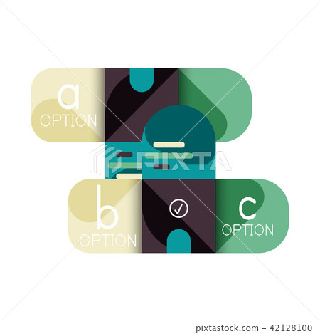 Infographics option and step by step in rounded squares, element of chart, graph, diagram with Infographics option and step by step in rounded squares, element of chart, graph, diagram with 42128100