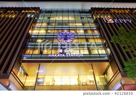 Shooting Hakata Station around Fukuoka City Hakata Station at night 42128810