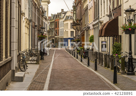 Typical street Utrecht city. netherlands Typical street Utrecht city. netherlands 42128891