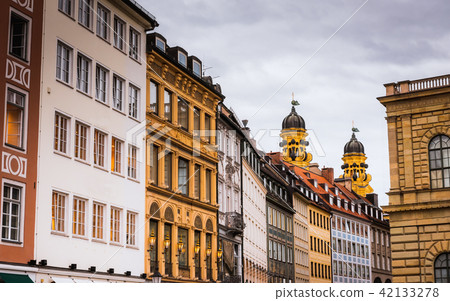 Street in Munich old town near St. Michael's Church Street in Munich old town near St. Michael's Church 42133278