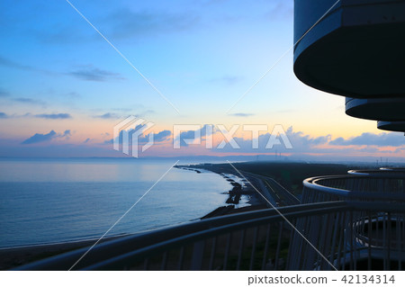 Summer morning of the resort hotel Summer morning of the resort hotel 42134314