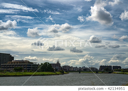 Clouds blue sky summer Clouds blue sky summer 42134951