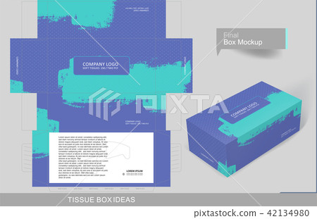 Download Tissue Box Template Concept Series Stock Illustration 42134980 Pixta PSD Mockup Templates