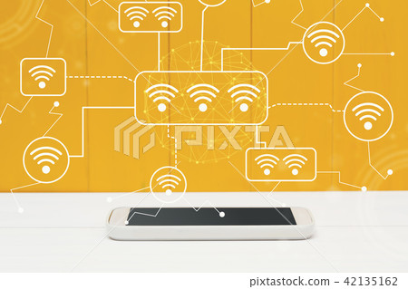 WiFi with smartphone 42135162